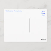 ケープコッド、州都マサチューセッツ州はがき ポストカード (裏面)