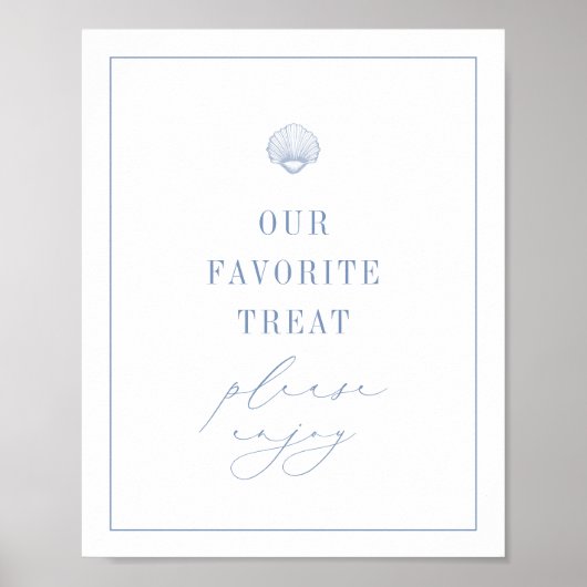 ケープコッド 海岸 ブルー デザート トリート サイン (正面)