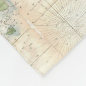 ケープコッド(1857年)のヴィンテージの地図 フリースブランケット (角)