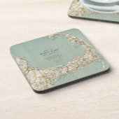 ケープコッド(1917年)のヴィンテージの地図 コースター (左側)