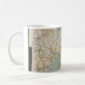 ケープコッド(1917年)のヴィンテージの地図 コーヒーマグカップ (左)