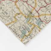ケープコッド(1917年)のヴィンテージの地図 フリースブランケット (角)