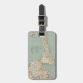 ケープコッド(1917年)のヴィンテージの地図 ラゲッジタグ (正面縦)