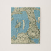 ケープコッド(1945年)のヴィンテージの地図 ジグソーパズル (縦)