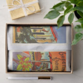 ケープコッド#2マサチューセッツMA古い旅行記念品 薄葉紙 (ギフト)