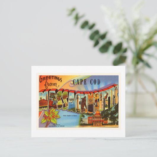 ケープコッド#2 Massachusetts MA旧旅行お土産 ポストカード (スタンド正面)