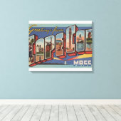 ケープコッド, MassachusettsLarge Letter Scenes キャンバスプリント (インサイチュ (ウッドフロア))