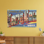 ケープコッド， MassachusettsLarge Letter Scenes キャンバスプリント (インサイチュ (リビング))