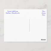 ケープコッド、Nauset Lighthouse、イーサム、MAポストカード ポストカード (裏面)