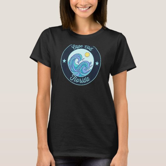 ケープコッドFlフロリダ土産サーファー航海のグラフ Tシャツ (正面)