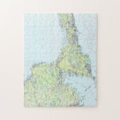 ケープコッドMap (1986年) ジグソーパズル (縦)