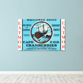 ケープコッドmayflower Eatmorクランベリーブランド キャンバスプリント (インサイチュ (ウッドフロア))