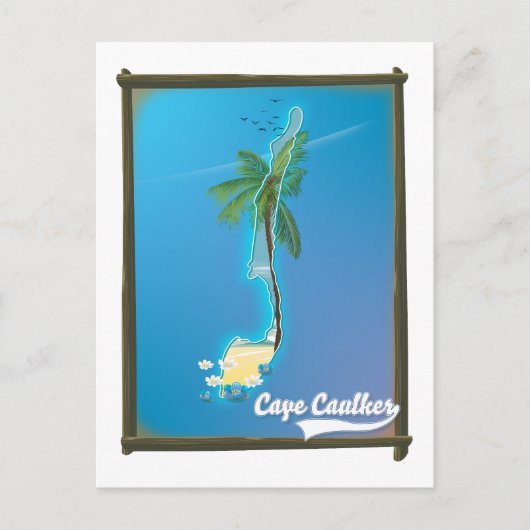 ケープコーカーの地図 ポストカード (正面)