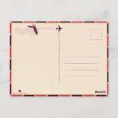 ケープコーラルフロリダトロピカルパームツリーサンセット1950s ポストカード (裏面)