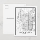 ケープコーラル地図 シーズンポストカード (正面/裏面)