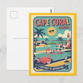 ケープコーラル フロリダ 1950年代 レトロ 旅行 ポストカード (正面/裏面)