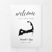 ケープコー結婚ドのウェルカムレター&旅程 三つ折りプログラム (カバー)