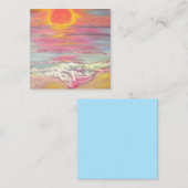 ケープサンブラスサンセットビーチ スクエア名刺 (正面/裏面)