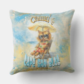 ケープサンブラスフロリダビーチラウンディングキャット アウトドアクッション (裏面)