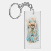 ケープサンブラスフロリダビーチ猫 キーホルダー (正面左)