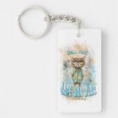 ケープサンブラスフロリダビーチ猫 キーホルダー (正面)