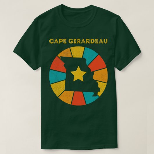 ケープジラルドゥミズーリヴィンテージ動揺して土産 Tシャツ (デザイン正面)
