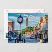 ケープジラードー市内中心部の時計 ケープジラードー 早期回復 ポストカード (正面/裏面)