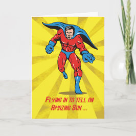 ケープスーパーヒーロー8誕生日 カード