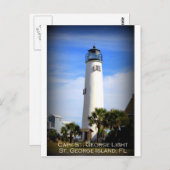 ケープセントジョージライトハウス – ST.フロリダ州ジョージ島 ポストカード (正面/裏面)