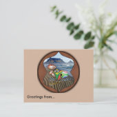 ケープタウンからの挨拶 ポストカード (スタンド正面)