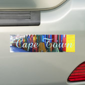 ケープタウンのビーチ小屋 バンパーステッカー (車上)