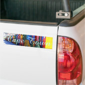 ケープタウンのビーチ小屋 バンパーステッカー (トラック上)