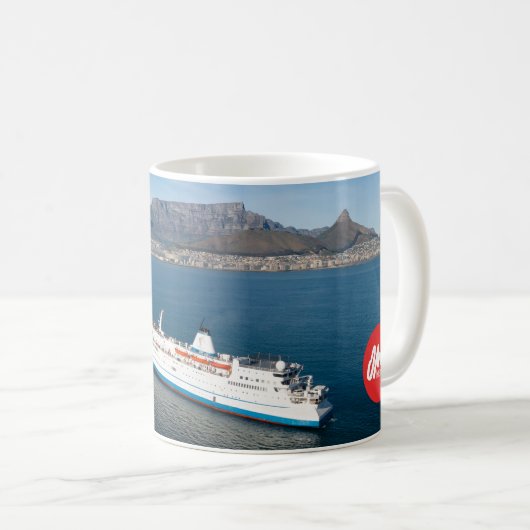 ケープタウンのマグIのロゴの希望 コーヒーマグカップ (正面右)