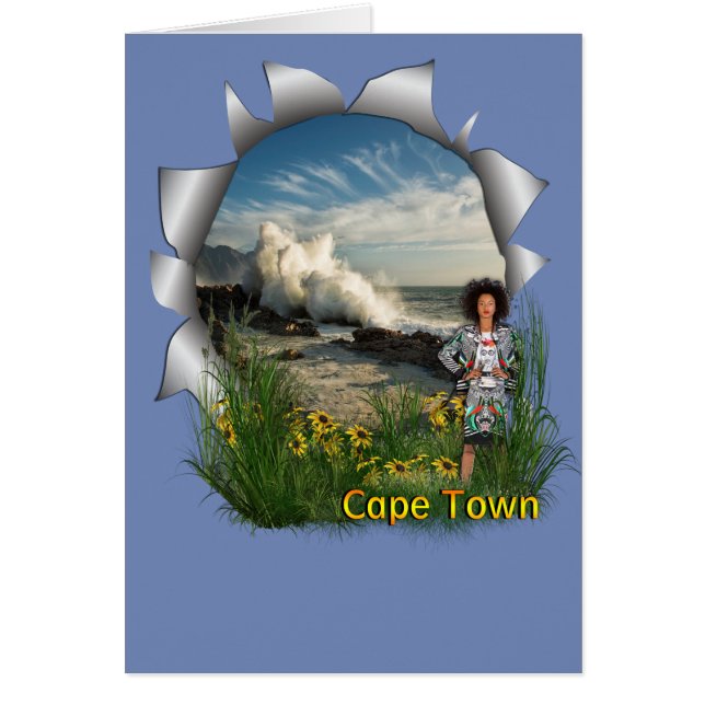 ケープタウンの南アフリカファッションの少女 (正面)