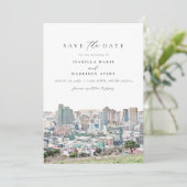 ケープタウンの海岸線スカイライントラベル、日付を守る 招待状 (スタンド正面)