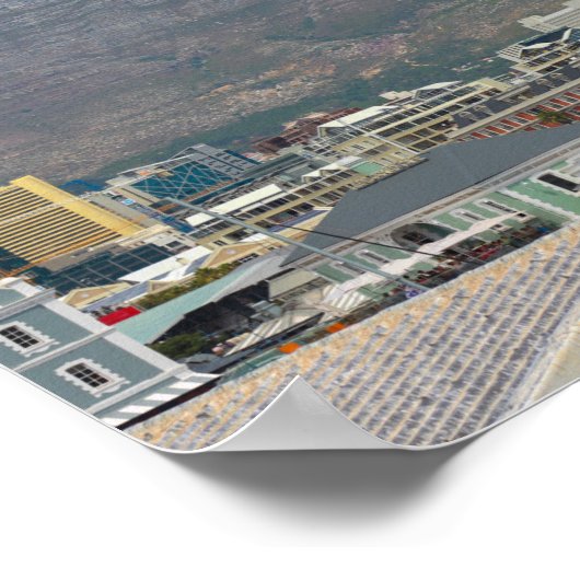 ケープタウンウォーターフロントエリアシティスケープ南アフリカ ポスター (角)