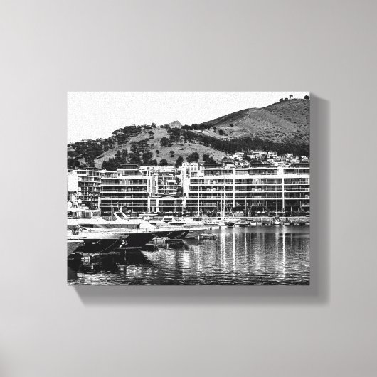 ケープタウンウォーターフロント南アフリカSAアーキテクチャ キャンバスプリント (正面)