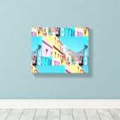 ケープタウンカラフルハウシズボーカップ通り キャンバスプリント (インサイチュ (ウッドフロア))