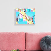 ケープタウンカラフルハウシズボーカップ通り キャンバスプリント (インサイチュ (リビング))