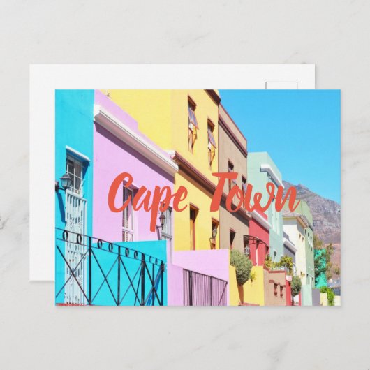 ケープタウンカラフルハウシズボーカップ通り ポストカード (正面/裏面)