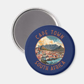 ケープタウンサウスアフリカレトロサーク動揺してル マグネット (正面/裏面)