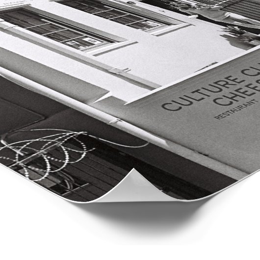 ケープタウンシティスケープ建築南アフリカZA ポスター (角)