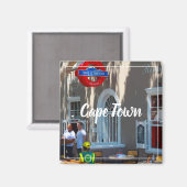 ケープタウンシティスケープ通り南アフリカマグネット マグネット (正面/裏面)