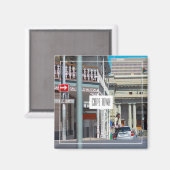 ケープタウンシティスケープ通り南アフリカマグネット マグネット (正面/裏面)