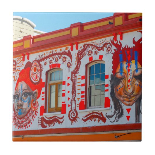 ケープタウンシティスケープ通り南アフリカ タイル (正面)