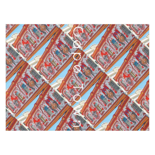 ケープタウンシティスケープ通り南アフリカ テーブルクロス (正面(横))