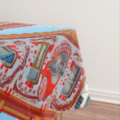 ケープタウンシティスケープ通り南アフリカ テーブルクロス (インサイチュ)