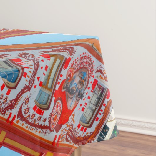 ケープタウンシティスケープ通り南アフリカ テーブルクロス (インサイチュ)