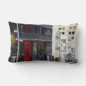 ケープタウンシティスケープ通り南アフリカ ランバークッション (裏面)