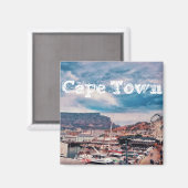 ケープタウンテーブルマウンテンウォーターフロントシティスケープ マグネット (正面/裏面)